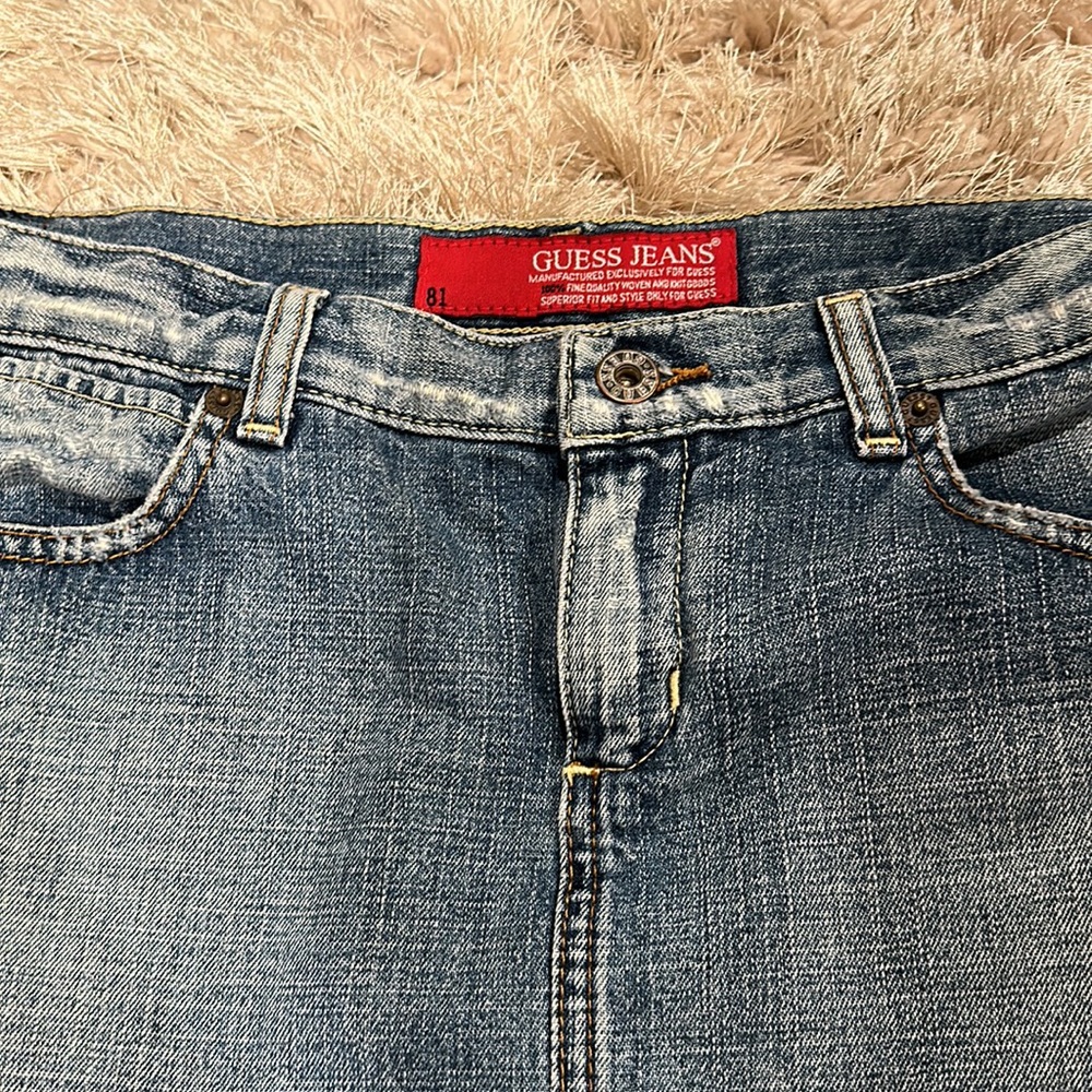 GUESS Womens Jean Mini Skirt - Picture 2 of 4